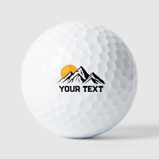 Bergmalerei-Wilderness-Benutzerdefiniert Golfball (Vorderseite)