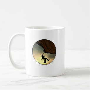 Bergmann bei Sonnenuntergang Kaffeetasse