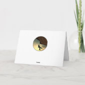 Bergmann bei Sonnenuntergang Karte (Rückseite)