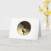 Bergmann bei Sonnenuntergang Karte (Gelbe Blume)