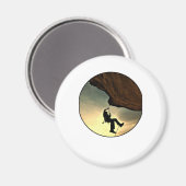 Bergmann bei Sonnenuntergang Magnet (Vorderseite/Rückseite)