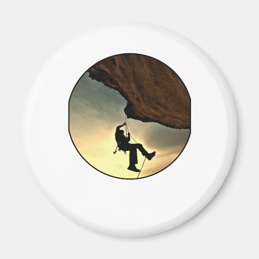 Bergmann bei Sonnenuntergang Magnet (Vorne)