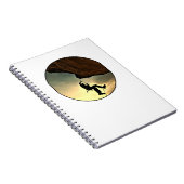 Bergmann bei Sonnenuntergang Notizblock (Rechte Seite)