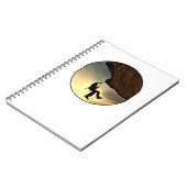 Bergmann bei Sonnenuntergang Notizblock (Linke Seite)