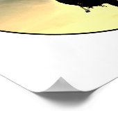 Bergmann bei Sonnenuntergang Poster (Ecke)