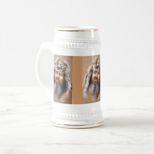 Bergmann Bierglas (Vorderseite Links)