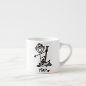 Bergmann-Strichmännchen Espressotasse (Rechts)