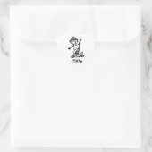 Bergmann-Strichmännchen Herz-Aufkleber (Tasche)