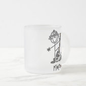 Bergmann-Strichmännchen Mattglastasse (VorderseiteRechts)