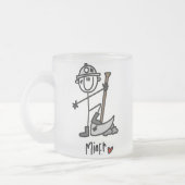 Bergmann-Strichmännchen Mattglastasse (Links)