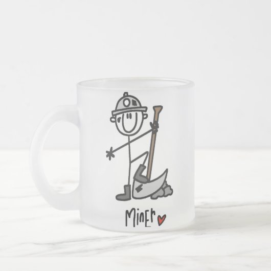 Bergmann-Strichmännchen Mattglastasse (Links)