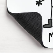 Bergmann-Strichmännchen Mousepad (Ecke)
