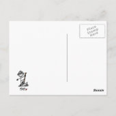 Bergmann-Strichmännchen Postkarte (Rückseite)