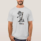 Bergmann-Strichmännchen T-Shirt (Vorderseite)