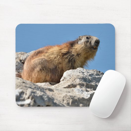 Bergmarmot Mousepad (Mit Mouse)