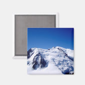 Bergmassiv Mont Blanc. Magnet (Vorderseite/Rückseite)