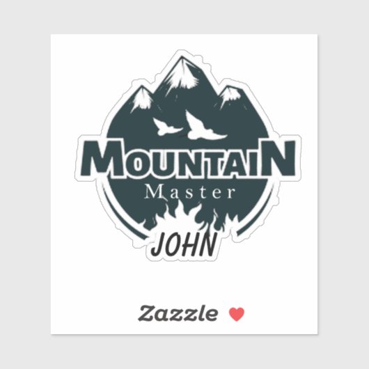 Bergmeister personalisiert aufkleber (Blatt)