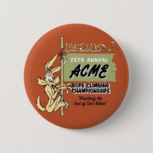 Bergmeisterschaften Wile E. Coyote Rope Button (Vorderseite)