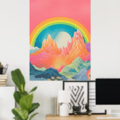 Bergmelodie: Farben der Natur Poster (Heimbüro)