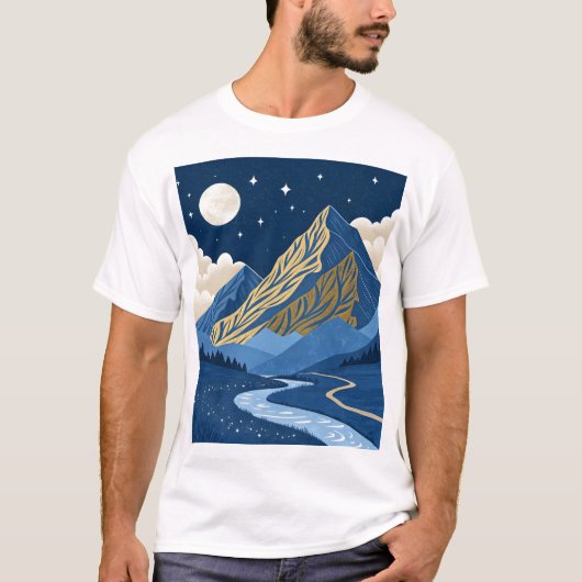 Bergmondlicht T-Shirt (Vorderseite)