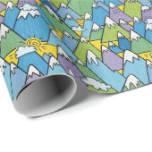 Bergmuster Geschenkpapier (Rolleneckpunkt)