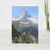 Bergnaturfotografie Happy Geburtstagskarte Karte (Vorderseite)