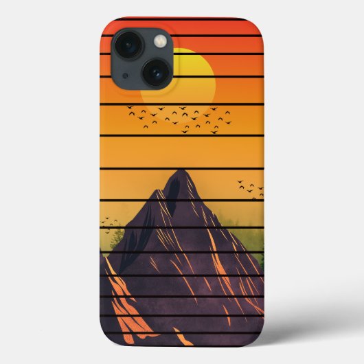 BERGNATURSCHUTZ VINTAGER SONNENSCHIRM Case-Mate iPhone HÜLLE (Rückseite)