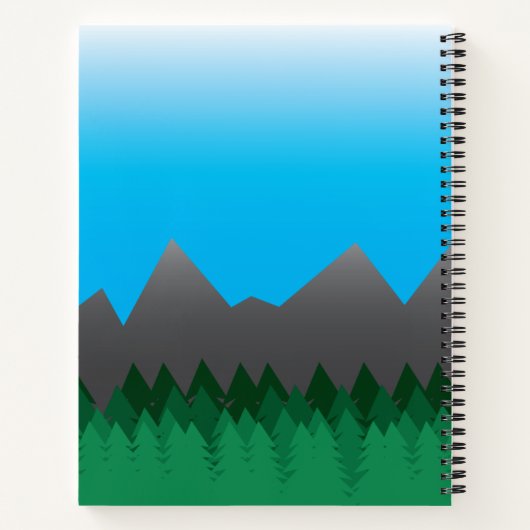 BergNotebook Notizblock (Rückseite)