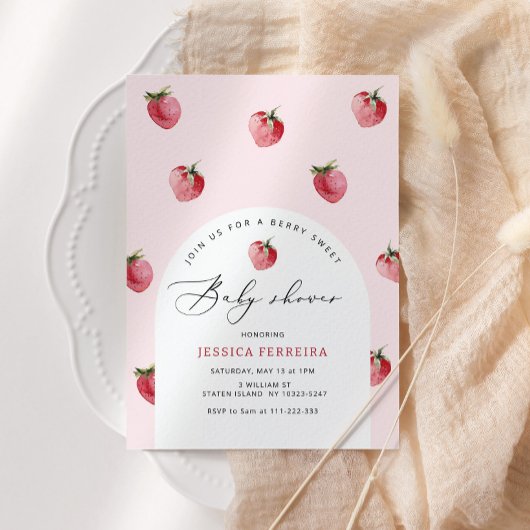 Bergosse Babydusche Einladung