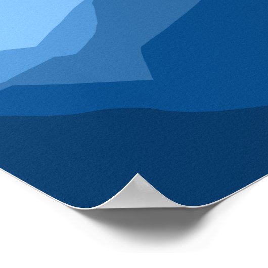 Bergpanorama Poster (Ecke)