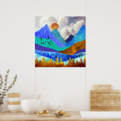 Bergpanorama Poster (Küche)