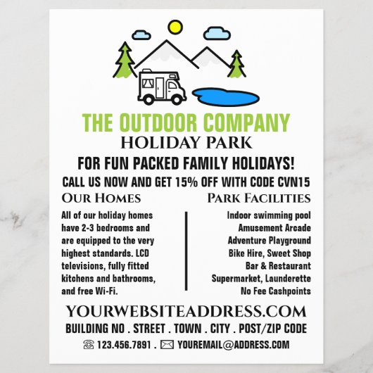 Bergpark, Holiday Park Werbung Flyer (Vorne)