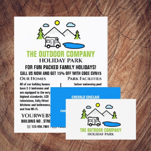 Bergpark, Holiday Park Werbung Flyer