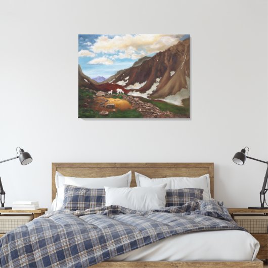 Bergpass im Fernen Norden: Leinwand (Insitu (Schlafzimmer))