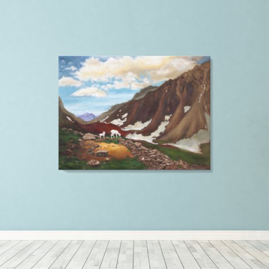 Bergpass im Fernen Norden: Leinwand (Insitu (Holzboden))