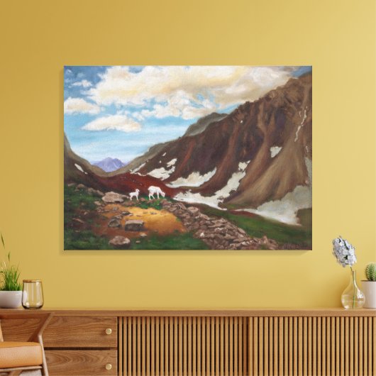 Bergpass im Fernen Norden: Leinwand nicht zugeschn (Insitu (Wohnzimmer))