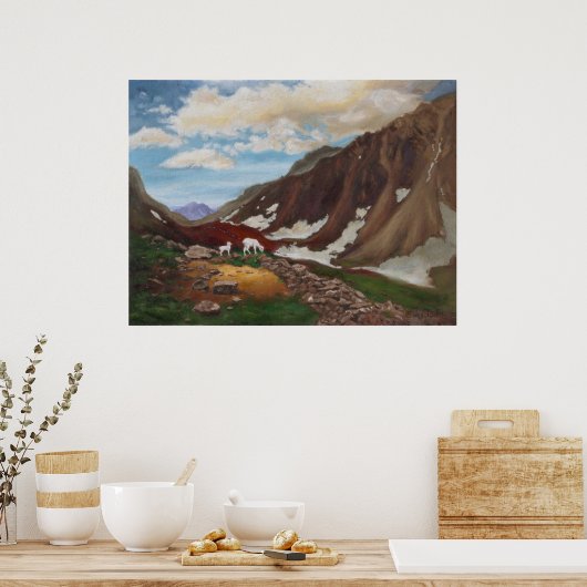 Bergpass im Fernen Norden Poster (Küche)