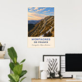 Bergpfad durch die französischen Alpen Poster (Heimbüro)