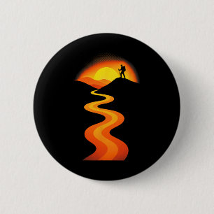 Bergpfad Sonnenuntergang - Felsenkletter-Abenteuer Button