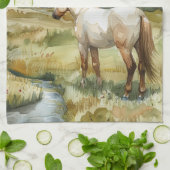 Bergpferd Geschirrtuch (Gefaltet)
