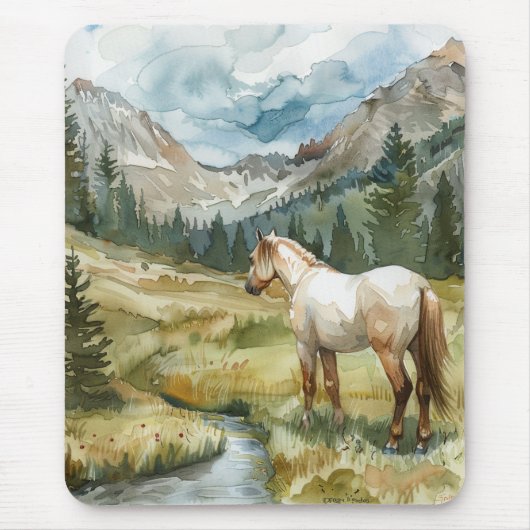 Bergpferd Mousepad (Vorne)