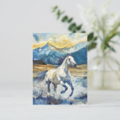 Bergpferd Postkarte (Stehend Vorderseite)