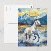 Bergpferd Postkarte (Vorne/Hinten)