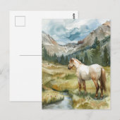 Bergpferd Postkarte (Vorne/Hinten)
