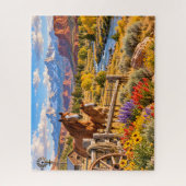 Bergpferd Ranch Szene Puzzle (Vertikal)