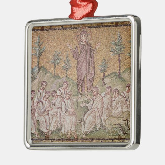 Bergpredigt Silbernes Ornament (Links)