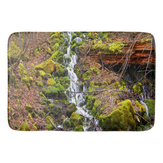 Bergquellwasserfall..... Badematte (Vorderseite)