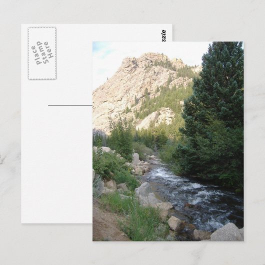 Bergrasen Postkarte (Vorne/Hinten)