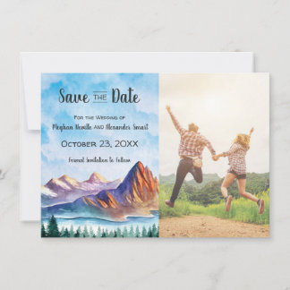 Bergrechtsehen Save the Date mit Foto