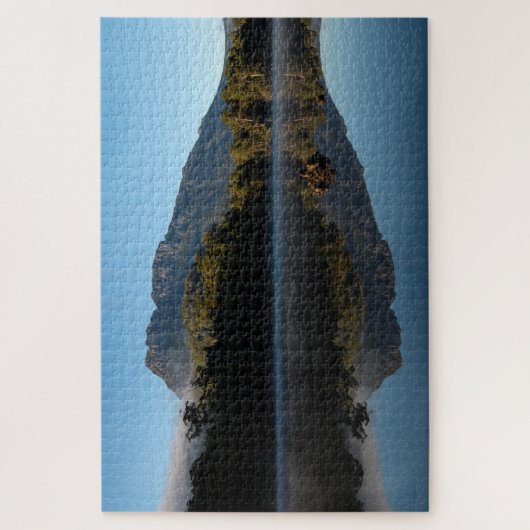 Bergreflektionen im See, 1014 Stück Puzzle (Vertikal)